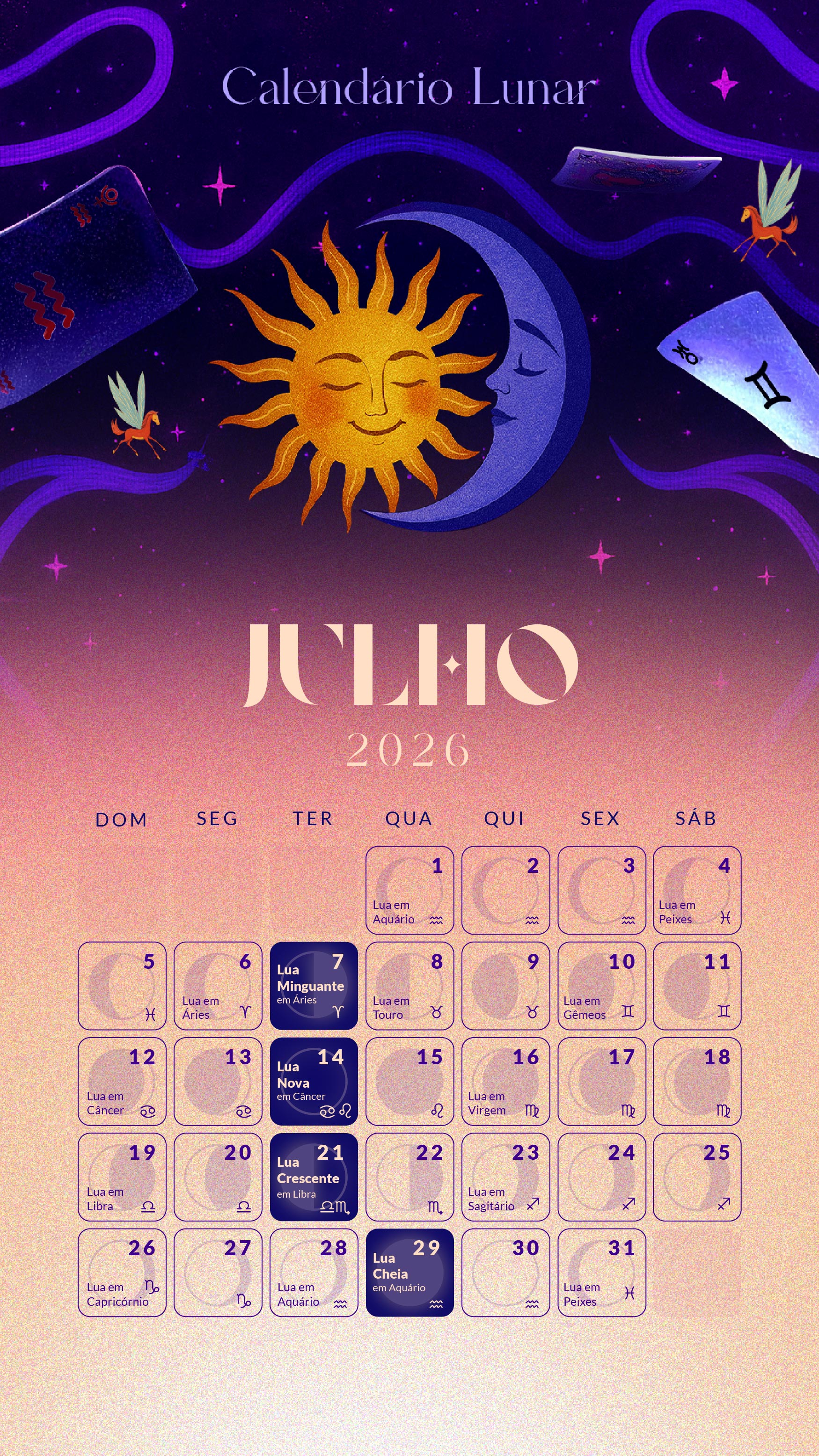 Calendário Lunar 2026