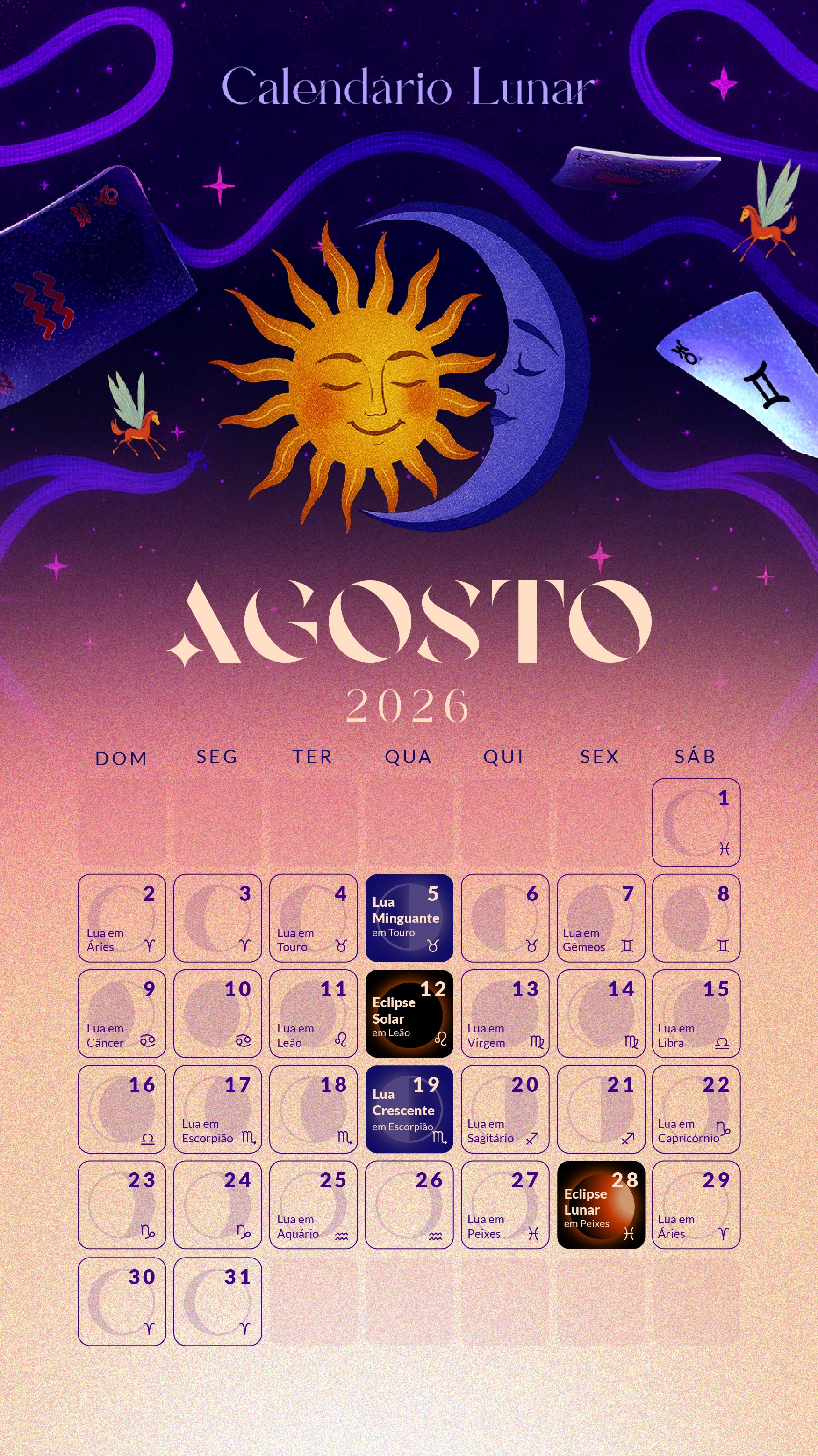 Calendário Lunar 2026