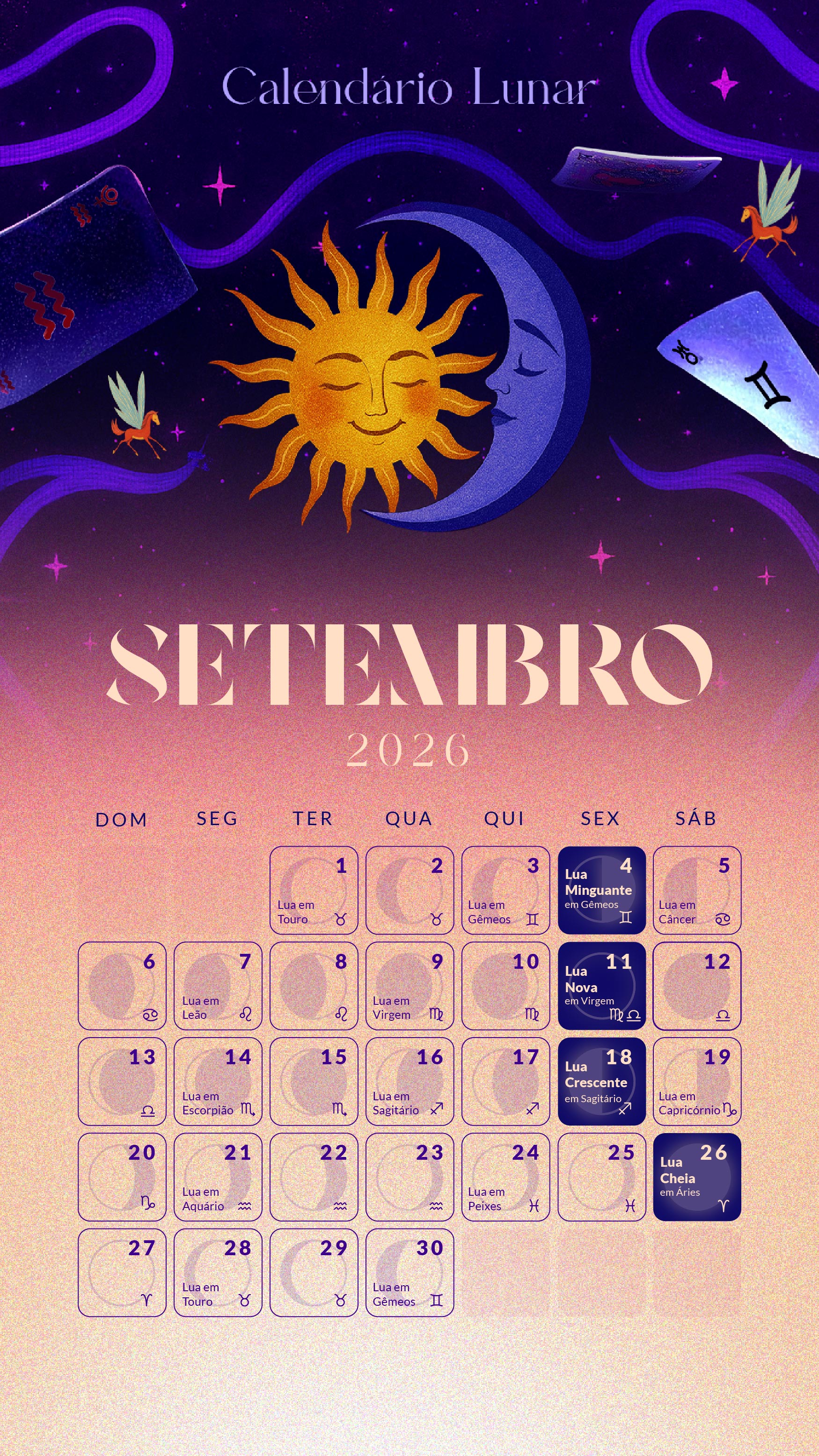 Calendário Lunar 2026